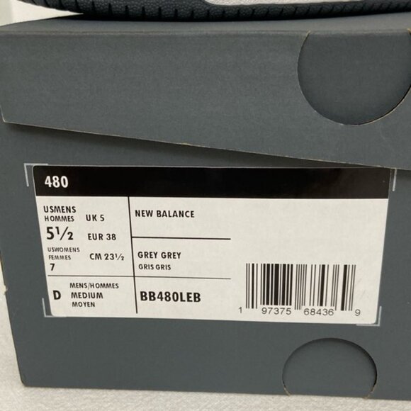 New Balance 480 Arctic Grey (Blue) BB480LEB Women 7 Men 5.5 Athletic Athleisure - Picture 10 of 10